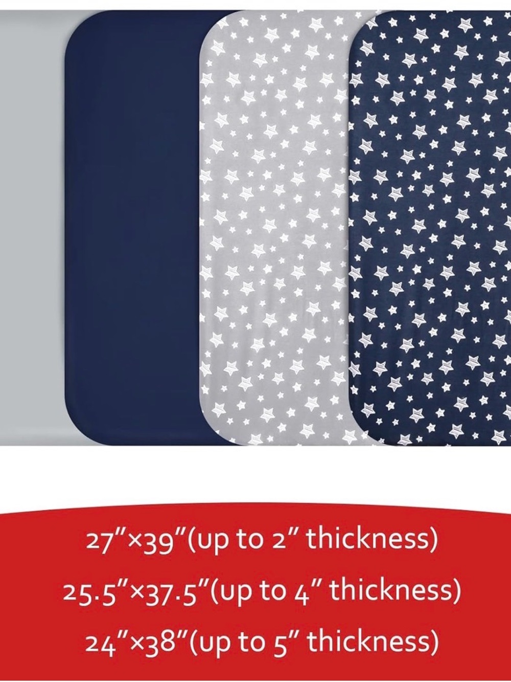 Kids Star Sleep Sack Set in Navy and Gray